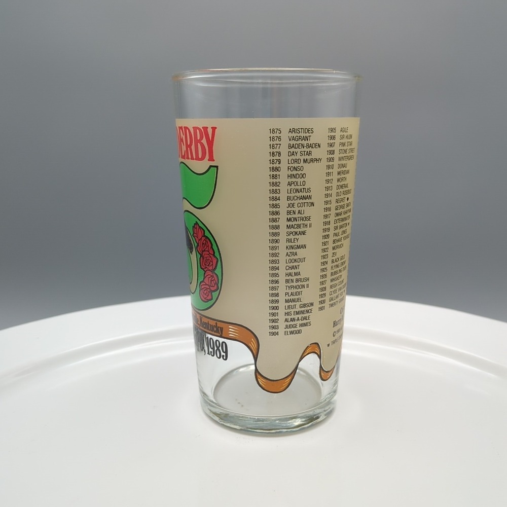 Official 115th Kentucky Derby‎ Glass Tumbler- May 6, 1989 Churchill Downs - Picture 8 of 16